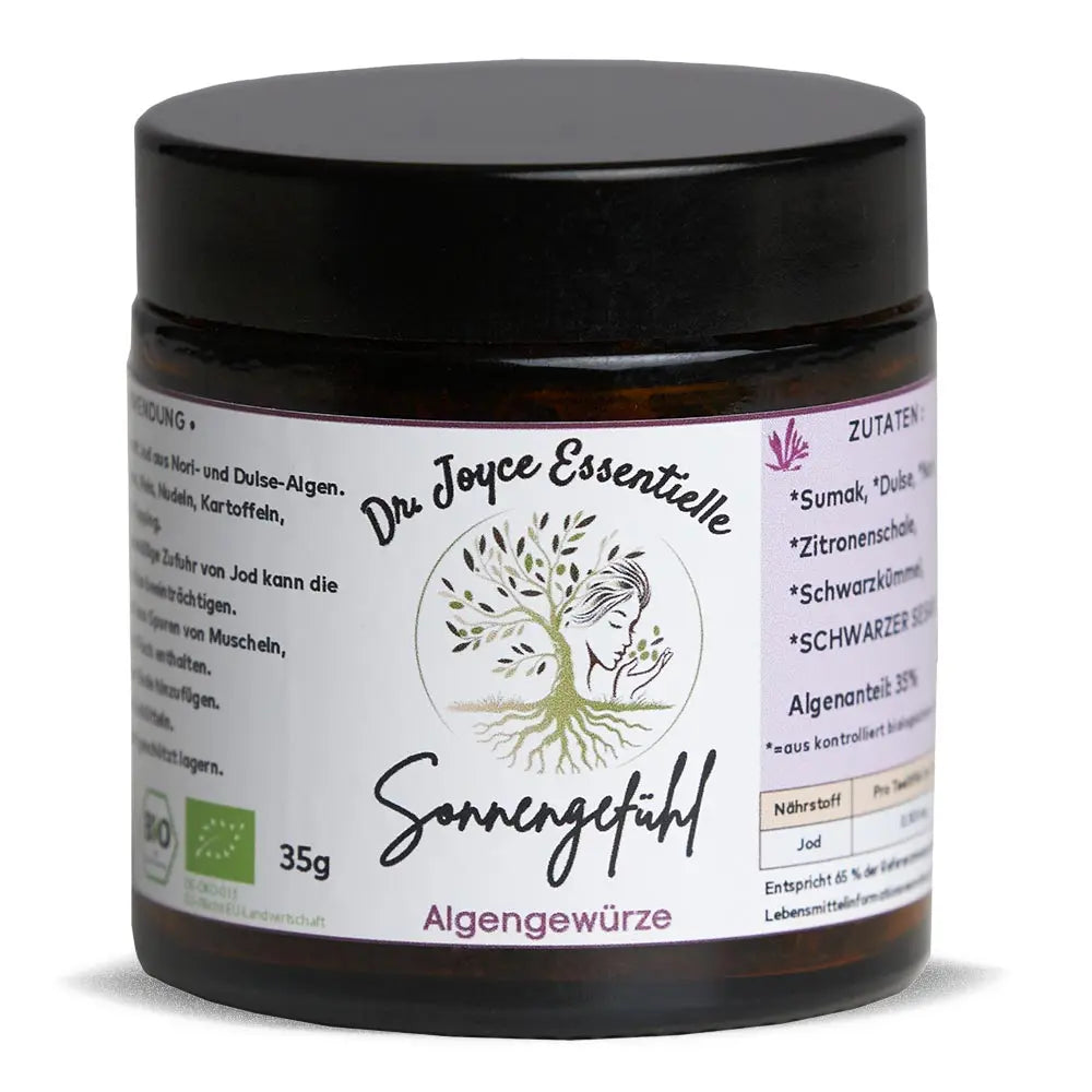 Algengewürz Sonnengefühl 35g im Glas – Dulse-Nori-Mischung von Algenmarkt mit Bio-Siegel