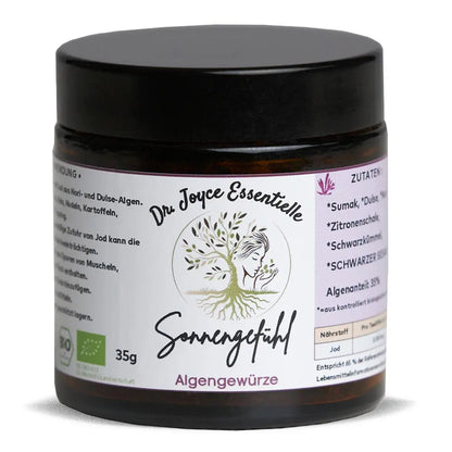Algengewürz Sonnengefühl 35g im Glas – Dulse-Nori-Mischung von Algenmarkt mit Bio-Siegel