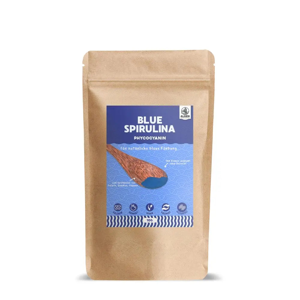 blaue spirulina beutel 98%phycocyanin aus europa - algenmarkt